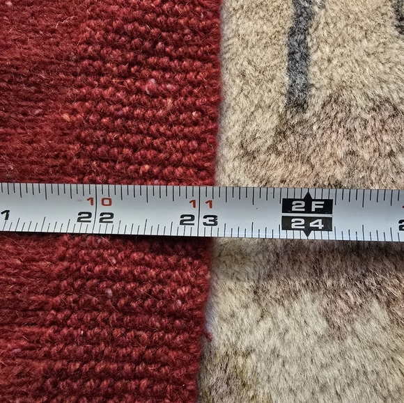 L.L. Bean Vintage Red Lambswool Blend Collared Cardigan Women's L - Picture 6 of 7